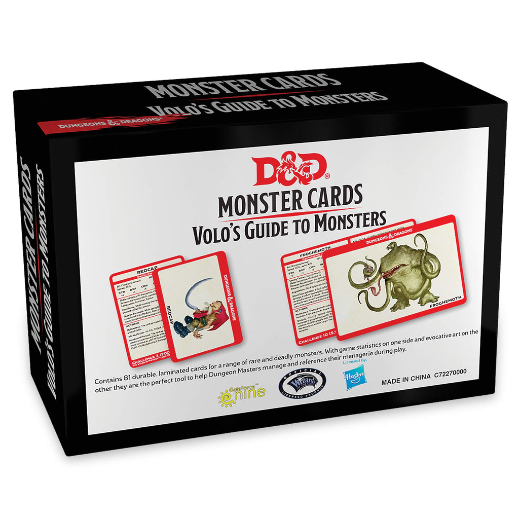 volos guide to monsters Monster Cards: Volo's Guide to Monsters (D&D 5E) – Sci Fi City