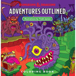 Dungeons & Dragons Adventures Outlined Coloring Book